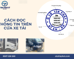 Cách đọc thông tin ghi trên cửa xe tải (logo xe tải ) 