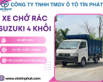 XE THU GOM RÁC 4 KHỐI SUZUKI – SIÊU PHẨM XE THU GOM RÁC