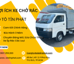 Lợi ích xe chở rác: Giải pháp tối ưu cho vệ sinh môi trường