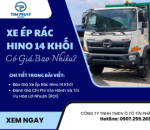 Xe Ép Rác Hino 14 Khối Có Giá Bao Nhiêu?